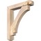 Ekena Millwork Imperial Craftsman Smooth Bracket w/ Offset Brace, Douglas Fir, 5 1/2"W x 28"D x 32"H BKT0604X28X32IMP04SDF - alternate 1
